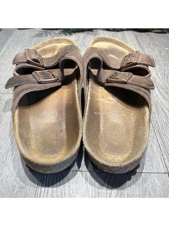 Birkenstock Arizona Soft Footbed Sandal Men size 44 Habana Oiled Leather main image 7